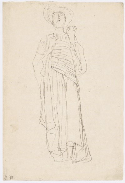 Female Figure with Toga (Study for 